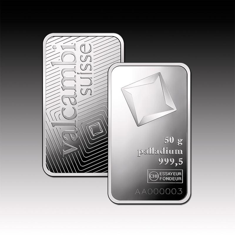 50g Valcambi Palladium Minted Tablet - Image 3