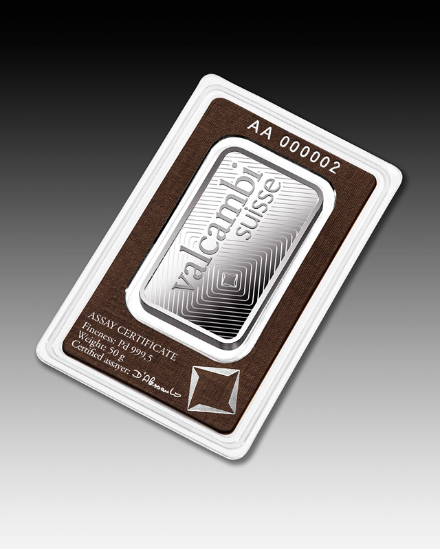 50g Valcambi Palladium Minted Tablet - Image 5