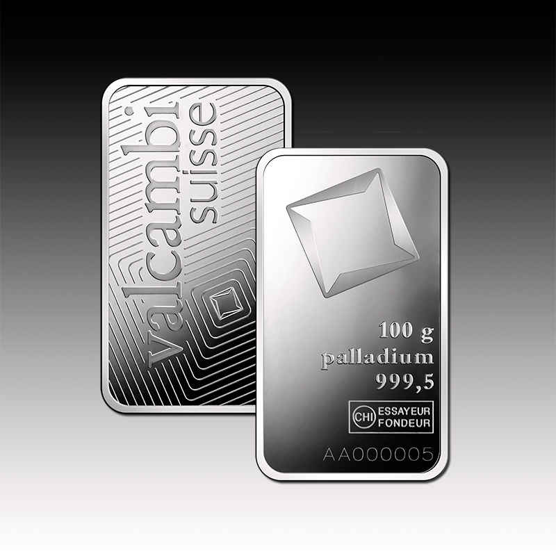100g Valcambi Palladium Minted Tablet - Image 3