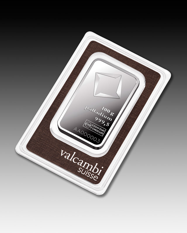 100g Valcambi Palladium Minted Tablet - Image 4