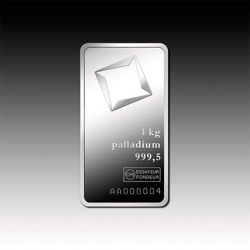 1kg Valcambi Palladium Minted Tablet